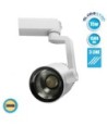 GloboStar S-40043 Διφασικό Bridgelux COB LED Φωτιστικό Σποτ Ράγας 15W 230V 1500lm 24° Θερμό Λευκό 3000k
